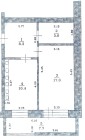 Продажа 1-комн. квартира, 41 м², 5/5 этаж — планировка 1