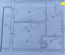 Продажа 2-комн. квартира, 55 м², 3/24 этаж — планировка 1