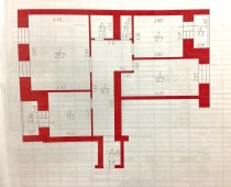 Продажа 3-комн. квартира, 90 м², 2/10 этаж — планировка 1