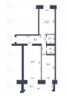 Продажа 2-комн. квартира, 77 м², 2/9 этаж — планировка 1