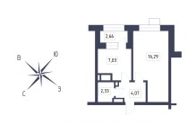 Продажа 1-комн. квартира, 31 м², 4/9 этаж — фото 2