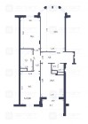 Продажа 3-комн. квартира, 119 м², 1/4 этаж — планировка 1