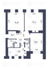 Продажа 3-комн. квартира, 72 м², 1/6 этаж — планировка 1