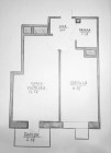 Продажа 1-комн. квартира, 30 м², 5/7 этаж — планировка 1