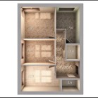 Продажа 3-комн. квартира, 64 м², 2/9 этаж — планировка 1