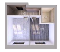 Продажа 1-комн. квартира, 38 м², 5/7 этаж — фото 1