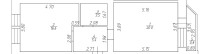 Продажа 1-комн. квартира, 46 м², 3/9 этаж — планировка 1