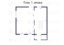 Продажа Участок и дом в экологически чистом месте — планировка 1