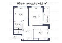 Продажа 2-комн. квартира, 68 м², 7/26 этаж — планировка 1