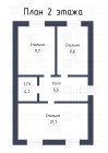 Продажа Готовый дом для проживания! — планировка 2