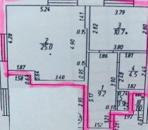 Продажа 1-комн. квартира, 50 м², 2/21 этаж — планировка 1