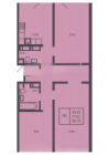 Продажа 3-комн. квартира, 86 м², 6/17 этаж — планировка 1