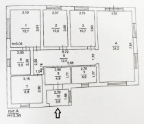 Продажа Дом 107 м2. с мастер-спальней и баней! — планировка 1