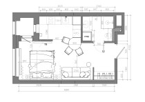 Продажа студия, 1-комн. квартира, 30 м², 8/16 этаж — планировка 1