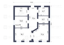 Продажа дом 175 м², участок 15 сот. — планировка 1