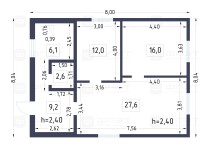 Продажа Дом Баня и Гараж! — планировка 1