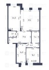 Продажа 3-комн. квартира, 119 м², 2/10 этаж — планировка 1