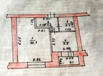 Продажа 1-комн. квартира, 36 м², 1/9 этаж — планировка 1