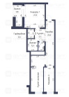 Продажа 2-комн. квартира, 93 м², 10/21 этаж — планировка 2
