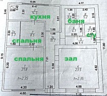 Продажа Жилой дом в 10 минутах от центра Казани!!! — планировка 1