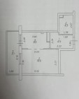 Продажа 1-комн. квартира, 42 м², 8/19 этаж — планировка 1