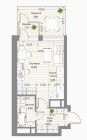 Продажа студия, 1-комн. квартира, 31 м², 1/1 этаж — планировка 1