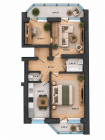 Продажа 3-комн. квартира, 60 м², 1/9 этаж — планировка 1