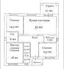 Продажа Дом 133 кв.м с участком 10 сот.у КП Форест Вилладж — планировка 1
