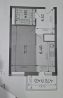 Продажа студия, 1-комн. квартира, 37 м², 14/21 этаж — планировка 1
