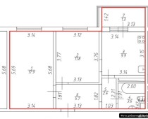 Продажа 2-комн. квартира, 51 м², 7/10 этаж — планировка 1