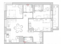 Продажа 3-комн. квартира, 83 м², 16/20 этаж — планировка 1