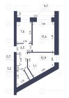 Продажа 2-комн. квартира, 50 м², 12/12 этаж — планировка 1