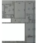 Продажа 3-комн. квартира, 63 м², 5/9 этаж — планировка 1