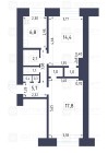 Продажа 2-комн. квартира, 51 м², 2/9 этаж — планировка 1