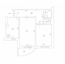 Продажа 2-комн. квартира, 53 м², 3/10 этаж — планировка 1