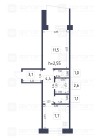 Продажа 1-комн. квартира, 32 м², 4/9 этаж — планировка 1