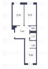 Продажа 2-комн. квартира, 67 м², 10/20 этаж — планировка 1