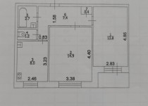 Продажа 2-комн. квартира, 48 м², 4/9 этаж — планировка 1