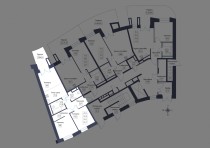 Продажа 3-комн. квартира, 55 м², 1/6 этаж — планировка 2