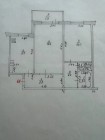 Продажа 2-комн. квартира, 55 м², 8/9 этаж — планировка 1
