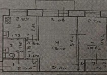Продажа 1-комн. квартира, 44 м², 5/5 этаж — планировка 1