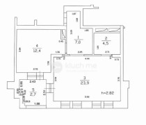Продажа 1-комн. квартира, 49 м², 6/16 этаж — планировка 1
