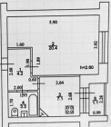 Продажа 1-комн. квартира, 36 м², 5/5 этаж — планировка 1