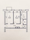 Продажа 2-комн. квартира, 59 м², 3/4 этаж — планировка 1