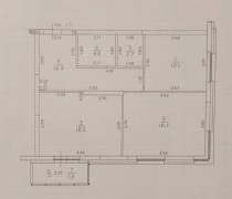 Продажа 2-комн. квартира, 69 м², 16/19 этаж — планировка 1