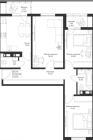 Продажа 3-комн. квартира, 70 м², 3/19 этаж — планировка 1