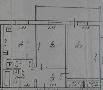 Продажа 2-комн. квартира, 51 м², 7/9 этаж — планировка 1