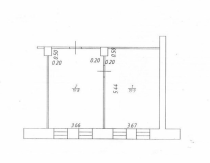 Продажа 1-комн. квартира, 40 м², 2/2 этаж — планировка 1