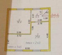 Продажа Дом из бревен рядом  с природой! — планировка 1
