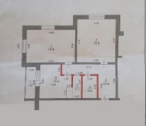 Продажа 2-комн. квартира, 66 м², 13/16 этаж — планировка 1